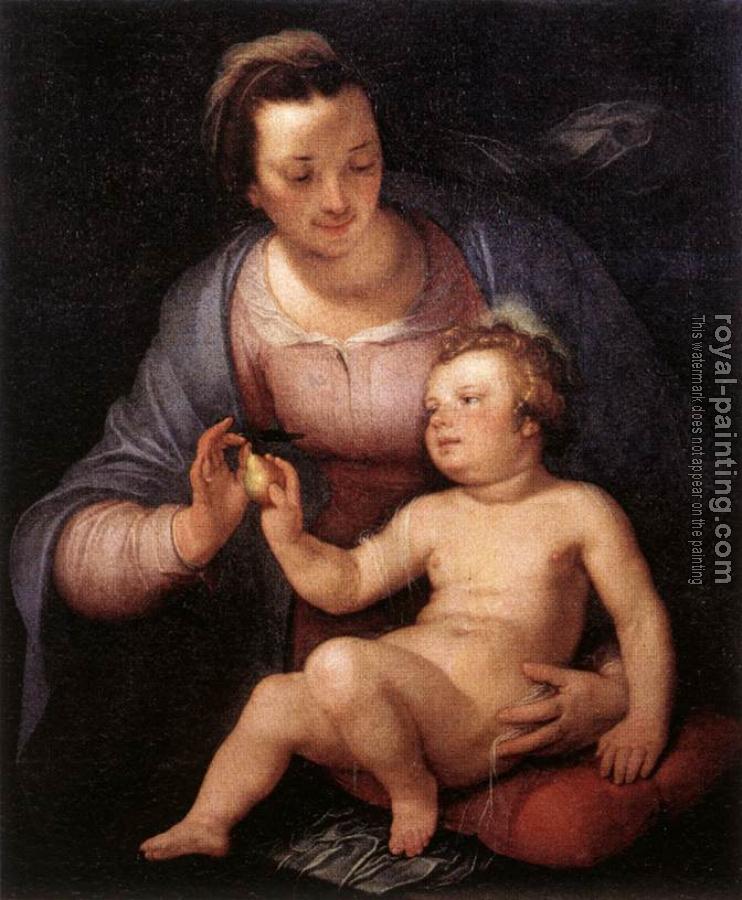 Cornelis Van Haarlem : Madonna And Child